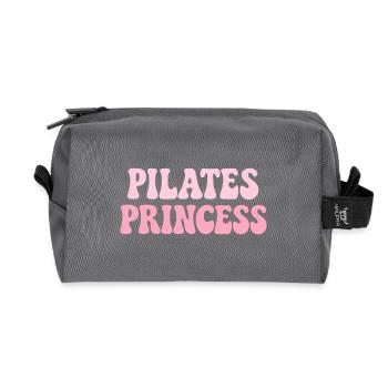 Pilates Princess - Recycled Toiletry Zip Bag - anthracite - Front
