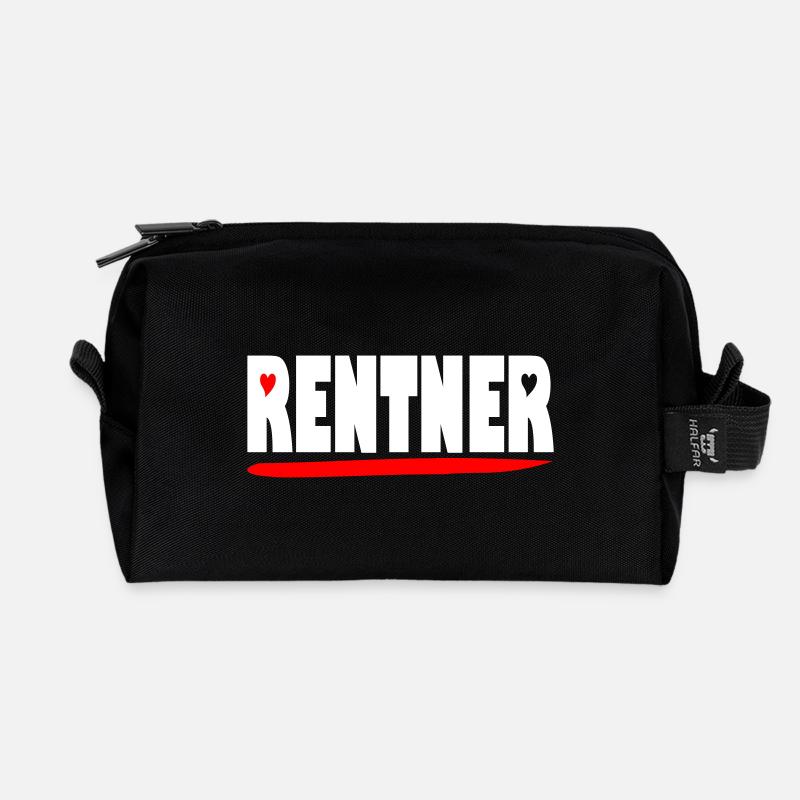 endlich Rentner - Recycelte Kulturtasche - Schwarz