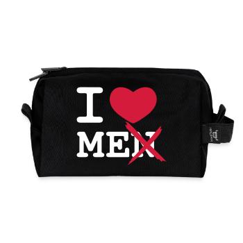 I Love Men - Recycelte Kulturtasche - Schwarz - Vorne