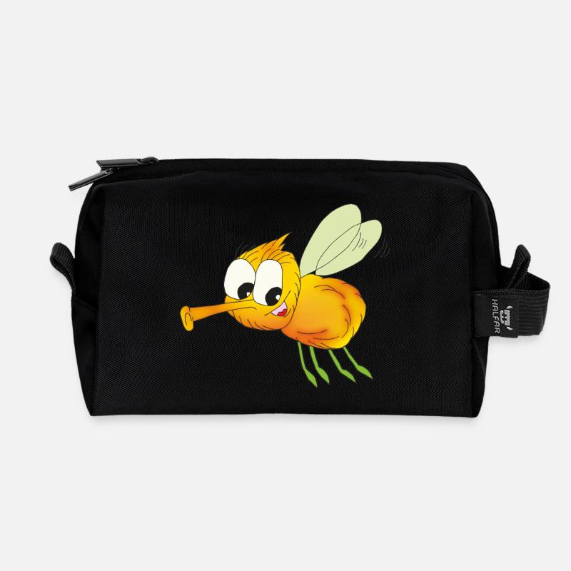 Buzz - Recycelte Kulturtasche - Schwarz