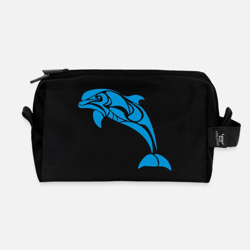 DElfin - Recycelte Kulturtasche - Schwarz