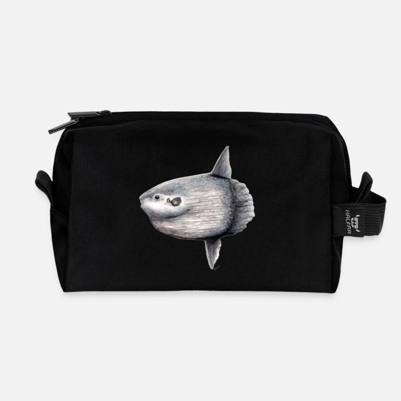 Sunfish - Mondfisch - Mola Mola Poisson lune - Recycelte Kulturtasche - Schwarz