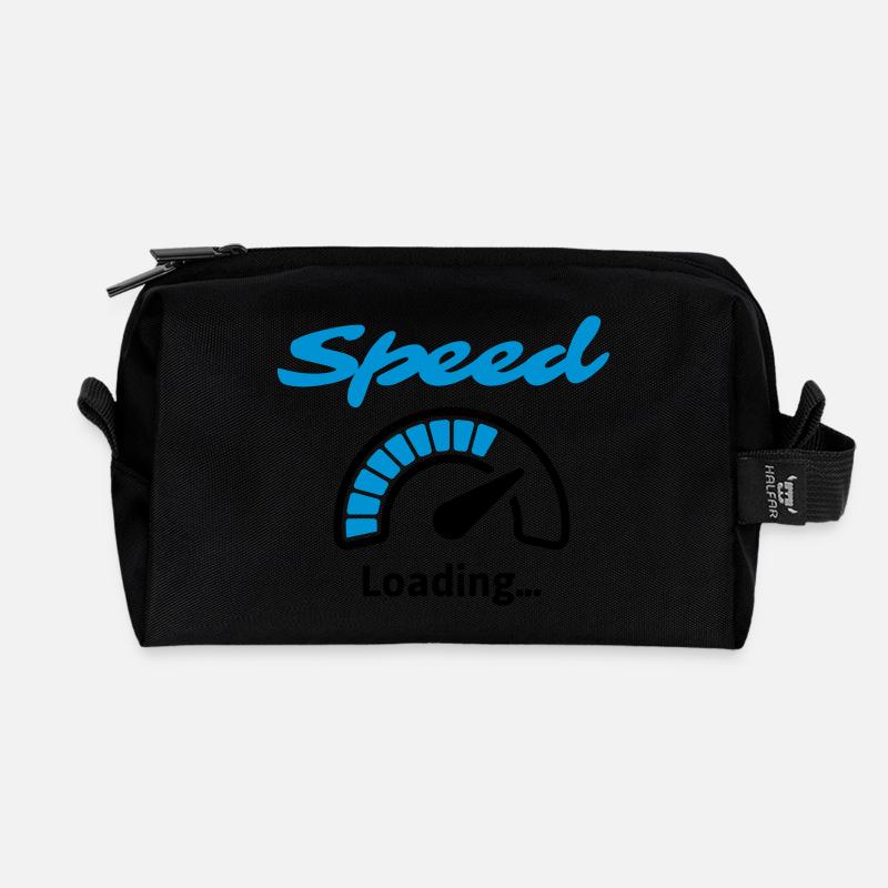 Speed Loading ... - Recycled Toiletry Zip Bag - black