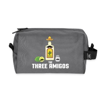 LES TROIS AMIGOS - Trousse de toilette en tissu recyclé - anthracite - Devant