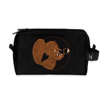 Détective Beaver - Vintagecontest - Trousse de toilette en tissu recyclé - noir - Devant