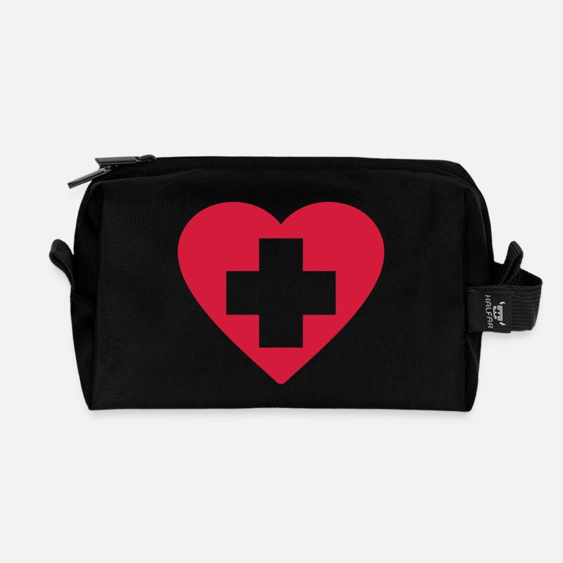 Medical__V075 - Recycled Toiletry Zip Bag - black