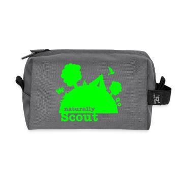 naturally scout - Recycled Toiletry Zip Bag - anthracite - Front