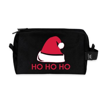 Ho Ho Ho - Recycelte Kulturtasche - Schwarz - Vorne