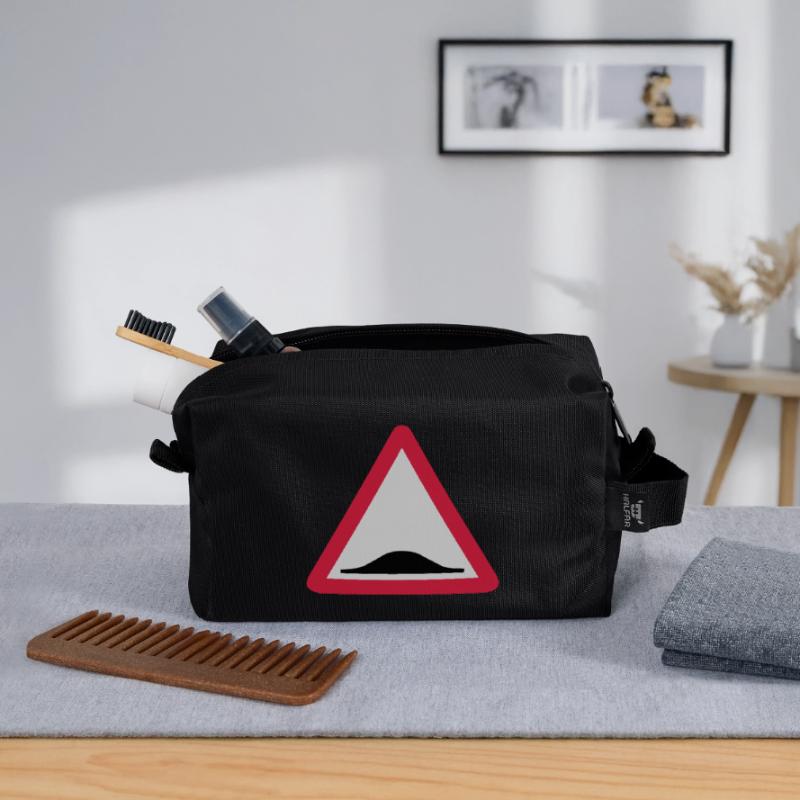Triangle panel back donkey 209 Recycled Toiletry Zip Bag