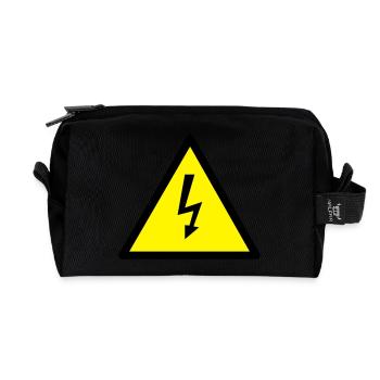 strom - Recycelte Kulturtasche - Schwarz - Vorne