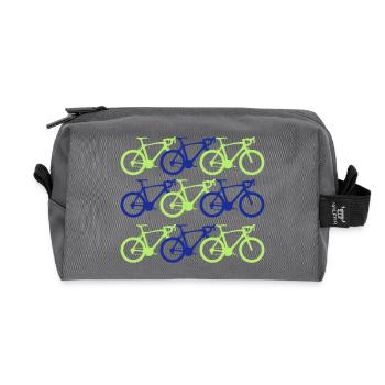 cycling - Recycled Toiletry Zip Bag - anthracite - Front