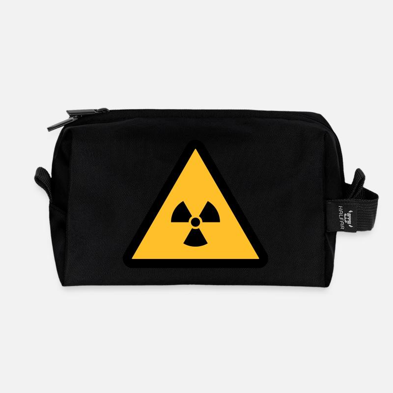 RADIOAKTIV - Recycelte Kulturtasche - Schwarz