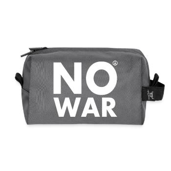 No war - Recycelte Kulturtasche - Anthrazit - Vorne