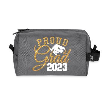 Stolzer Absolvent 2023 Graduate Student Graduation Party - Recycelte Kulturtasche - Anthrazit - Vorne