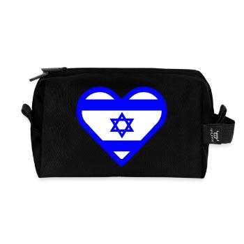 Israel - Recycelte Kulturtasche - Schwarz - Vorne