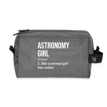 astronomie - Trousse de toilette en tissu recyclé - anthracite - Devant