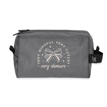 Very demure very mindful very cutesy - Trousse de toilette en tissu recyclé - anthracite - Devant