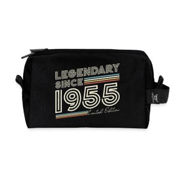 Légendaire depuis 1955 millésime anniversaire - Trousse de toilette en tissu recyclé - noir - Devant