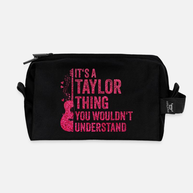 It´s a Taylor Thing Vorname Taylor Taylor - Recycelte Kulturtasche - Schwarz