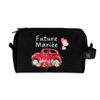 Braut in spe Auto Blumen Braut - Recycelte Kulturtasche - Schwarz - Vorne