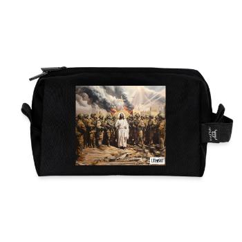 3ème guerre mondiale - Trousse de toilette en tissu recyclé - noir - Devant