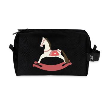 Cheval à bascule - Trousse de toilette en tissu recyclé - noir - Devant