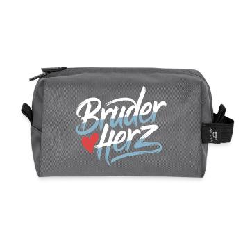 Frère Coeur Frères Grand Bro Disant Petit Frère - Trousse de toilette en tissu recyclé - anthracite - Devant