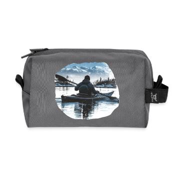 Kayak - Trousse de toilette en tissu recyclé - anthracite - Devant