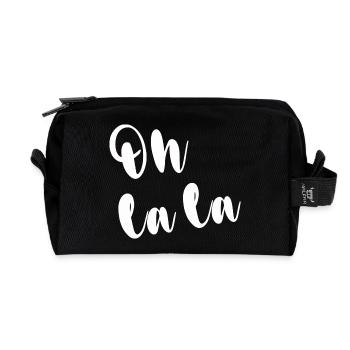 OH LA LA - Recycelte Kulturtasche - Schwarz - Vorne