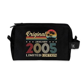 21e anniversaire Original janvier 2005 - Trousse de toilette en tissu recyclé - noir - Devant