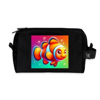 Clownfish - Recycled Toiletry Zip Bag - black - Front