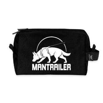 Berger allemand MANTRAILER Chiens de recherche Chiens - Trousse de toilette en tissu recyclé - noir - Devant