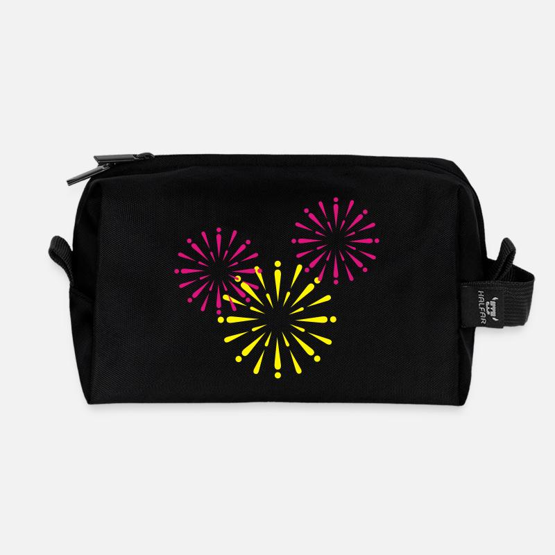 feuerwerk - Recycelte Kulturtasche - Schwarz