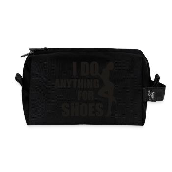 Shoes - Recycled Toiletry Zip Bag - black - Front