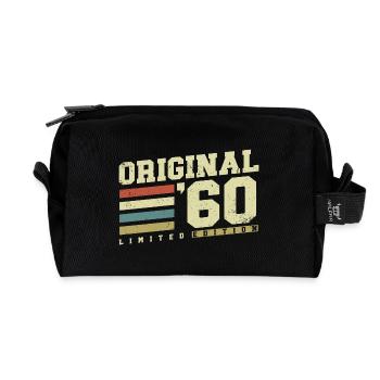 années 1960 Vintage Born Vintage Rétro Anniversaire - Trousse de toilette en tissu recyclé - noir - Devant