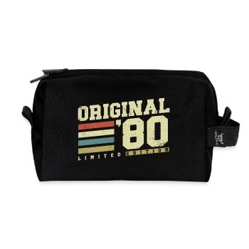 1980 ' s Vintage Born Vintage Rétro Anniversaire - Trousse de toilette en tissu recyclé - noir - Devant