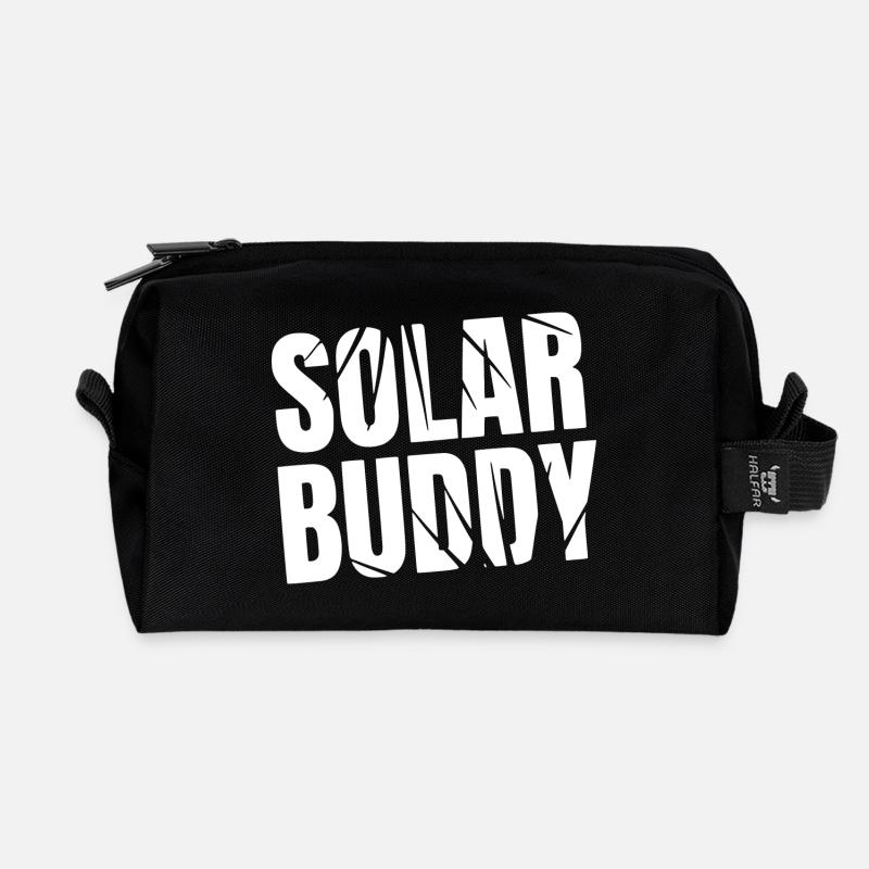 Solar Buddy - Recycelte Kulturtasche - Schwarz