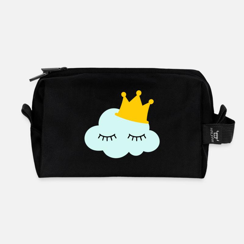 Wolke - Recycelte Kulturtasche - Schwarz
