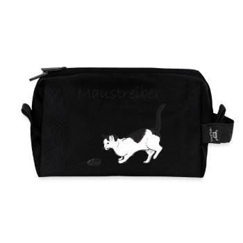 Mouse driver - Recycled Toiletry Zip Bag - black - Front