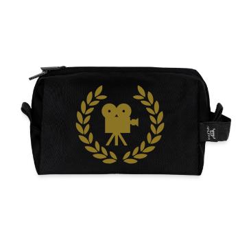 cine camera deluxe hollywood - Trousse de toilette en tissu recyclé - noir - Devant