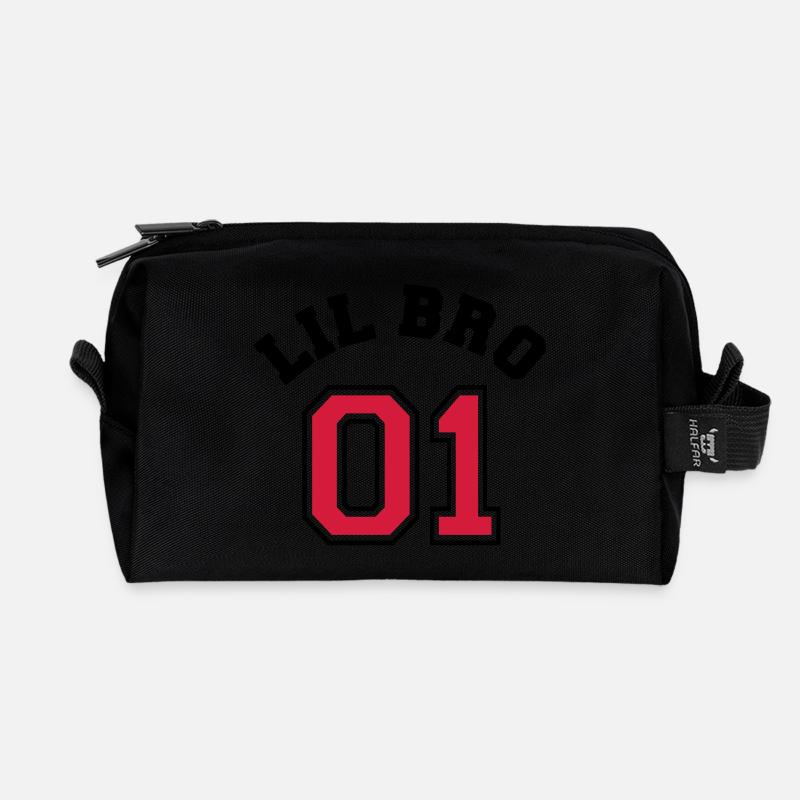 Lil Bro 01 - Little Brother - Recycelte Kulturtasche - Schwarz
