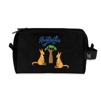 Australien - Recycelte Kulturtasche - Schwarz - Vorne