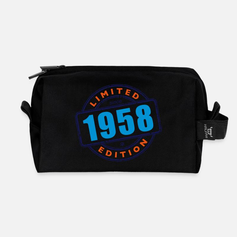 LIMITED EDITION SINCE 1958 - Recycelte Kulturtasche - Schwarz