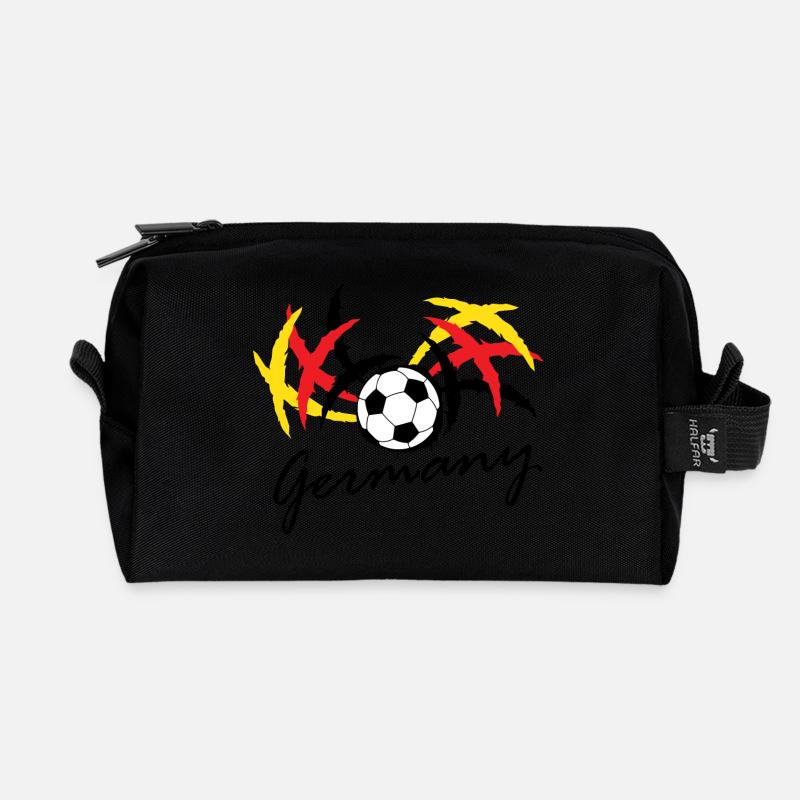 Deutschland WM WM WM - Recycelte Kulturtasche - Schwarz