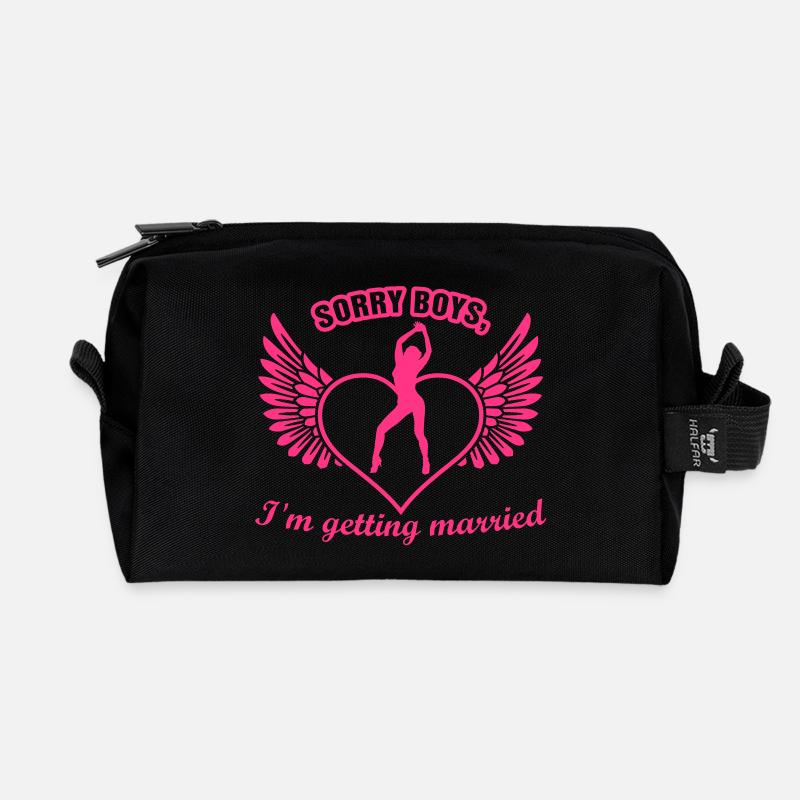 bachelorette party - Recycelte Kulturtasche - Schwarz