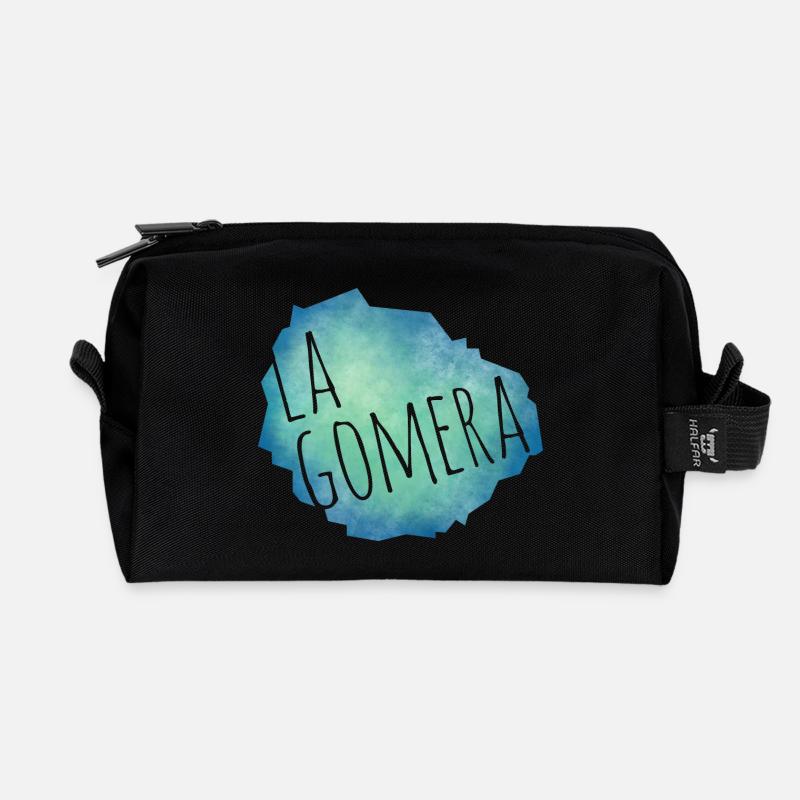 La Gomera - Recycelte Kulturtasche - Schwarz