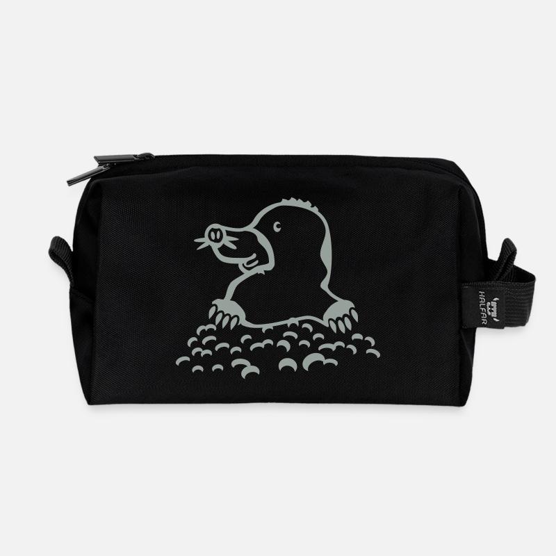 mole - Recycled Toiletry Zip Bag - black