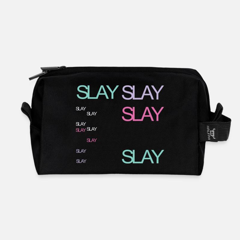 Slay - Recycelte Kulturtasche - Schwarz