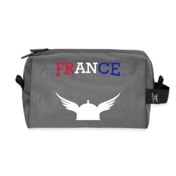 France casque gaulois - Trousse de toilette en tissu recyclé - anthracite - Devant