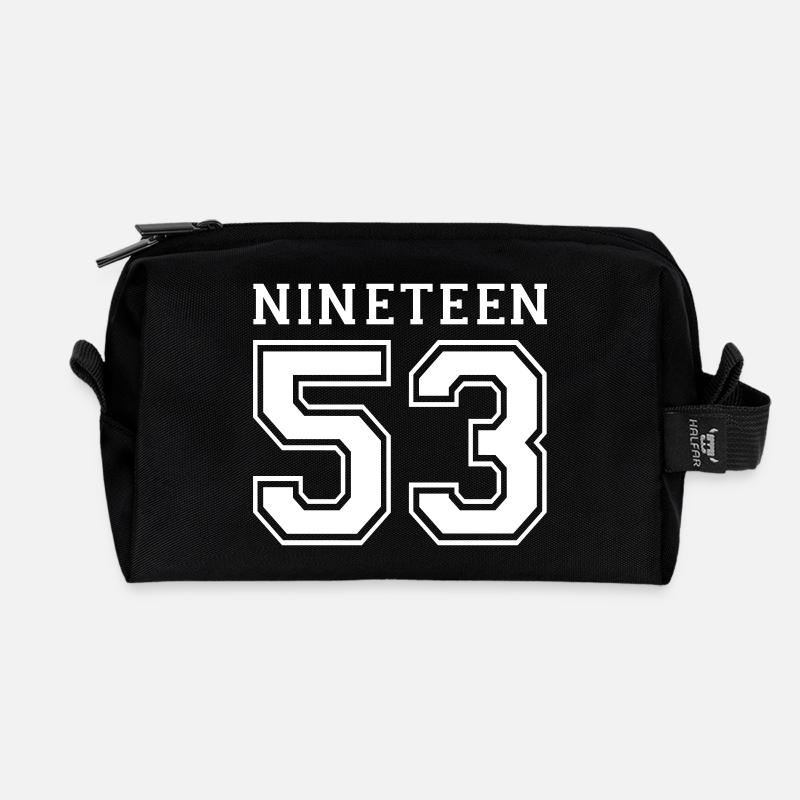 1953 - Recycelte Kulturtasche - Schwarz